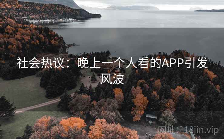 社会热议：晚上一个人看的APP引发风波